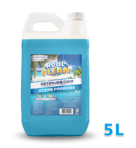 Real Clean Deterjen Cair Laundry Antibacterial 5 Liter -Detergen Cair - OCEAN PARADISE
