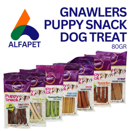 GNAWLERS PUPPY SNACK 80gr CEMILAN ANJING