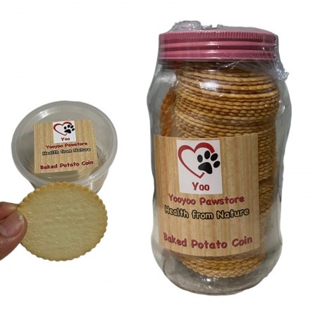 Dog snack baked potato coin crispy biscuit
