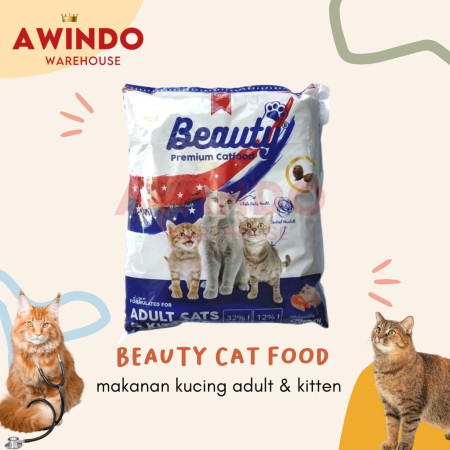 BEAUTY FOOD - Makanan Pakan Premium Kucing Kering Beauty Dry Cat Adult Kitten