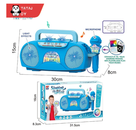 Mainan Karaoke Anak Mainan Anak Microphone Super Singer MP3 Karaoke