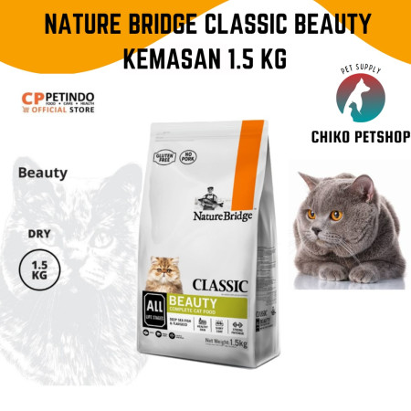 Makanan Kucing Nature Bridge Beauty Cat Food For All Life Stages 1.5 kg