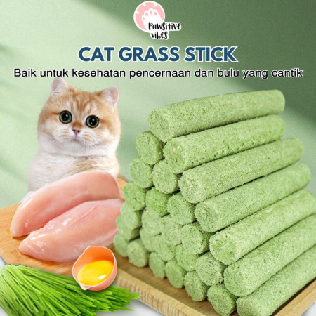 Cat Grass Stick - Snack Kucing Campuran Catnip, Ayam, Minyak Ikan