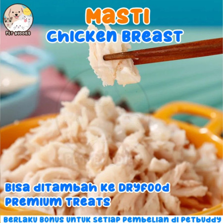 Masti Chicken Breast Snack Kucing/Anjing Alami Dada Ayam