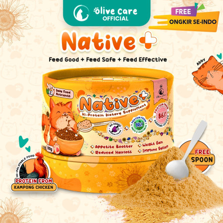 Olive Care Native+ National Solutive Vitamin Plus gizi protein Kucing - NATIVE