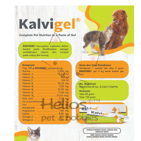 Kalvigel by Kalbe Vitamin Kucing Dan Anjing Tube 60gr