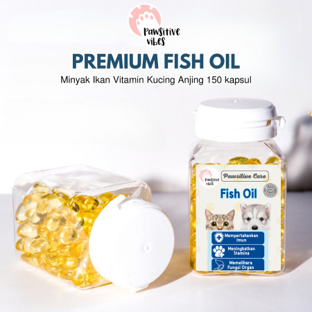 Pawsitive Vitamin Minyak Ikan-Fish Liver Oil anjing kucing hamster - fish oil 50