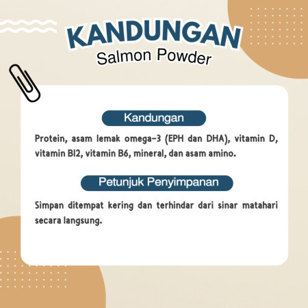 SALMON POWDER - Bubuk Ikan Salmon Anjing Kucing - Vitamin Bubuk Hewan
