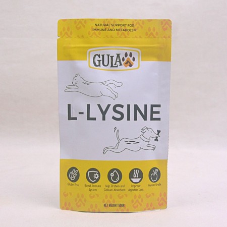 GULAPAWS Vitamin Kucing Anjing L-Lysine Immune Support 50gr