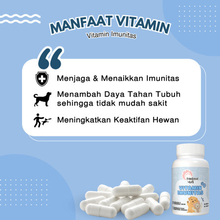 Vitamin imunitas kucing anjing - menambah daya tahan tubuh - IMUNITAS 10PCS