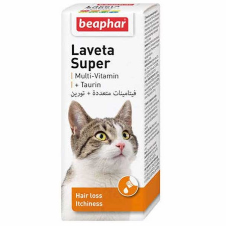 Vitamin kucing Beaphar Laveta Super Cat 50ml 12498 utk bulu rontok