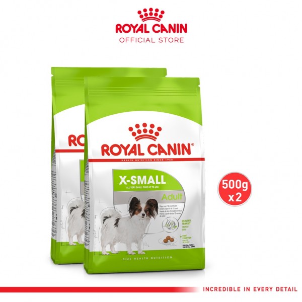 2X Royal Canin Xsmall Adult Makanan Anjing Dewasa Dry 500gr