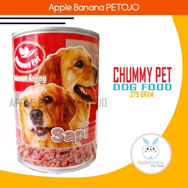 Makanan Anjing CHUMMY PET BEEF/LAMB Dog Food Kaleng 375 Gram - Sapi
