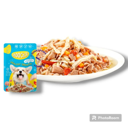 MOOCHIE Pouch Wet Dog Food 85 GR Makanan Anjing Basah Adult Puppy