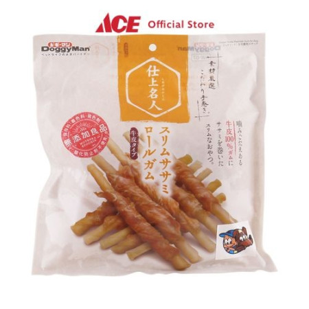 Ace - Doggyman 300 Gr Camilan Anjing 1/2 Chicken Fillet & Gum Stick