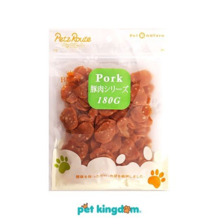 Petz Route 180 Gr Camilan Anjing Keripik Daging Babi Dengan Keju