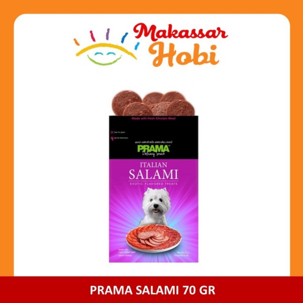 Prama Dog Treat Treats 70 gram Snack Camilan Anjing Makanan Chew Food - Salami