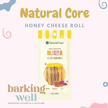 Natural Core Honey Cheese Roll - Korea Dog Snack Treats Camilan Anjing