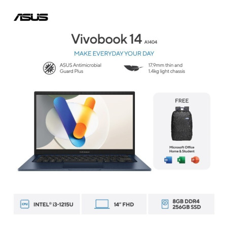 ASUS VivoBook 14 A1404ZA-IPS321 - Quiet Blue