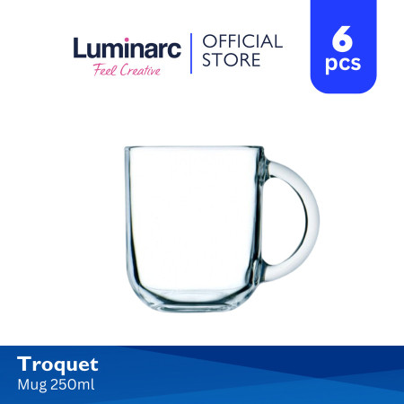 Gelas Luminarc Troquet - Mug 25 (Q0166) - 6pcs