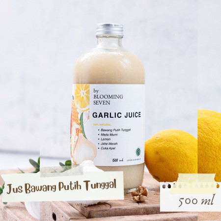 Jus Bawang Putih Tunggal Jahe Lemon Madu / Garlic Juice - 500 ml