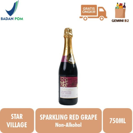 NON ALKOHOL Star Village Sparkling Juice / Jus Anggur Bersoda 750ML