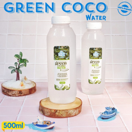 Green Coconut Water 500ml, Minuman Sehat dan Segar 100% air kelapa ijo