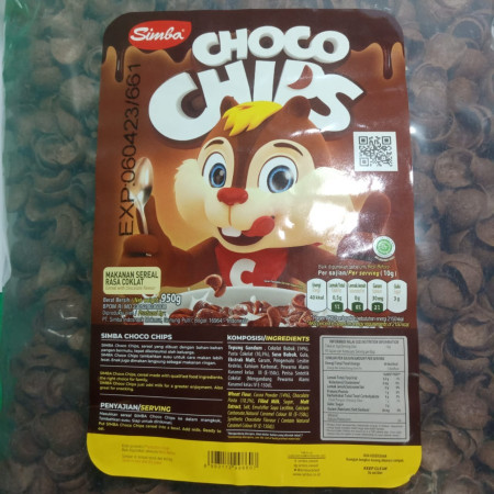 COCO CRUNCH / Cereal SIMBA Choco Chips 1 kg - 500 GRAM