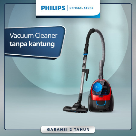 Philips Bagless Vacuum Cleaner - FC9330-09, penghisap debu, biru merah