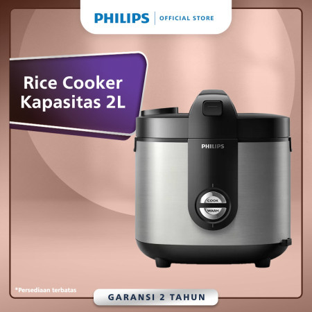 Philips Rice Cooker 2L - Premium Plus Silver HD3138/33