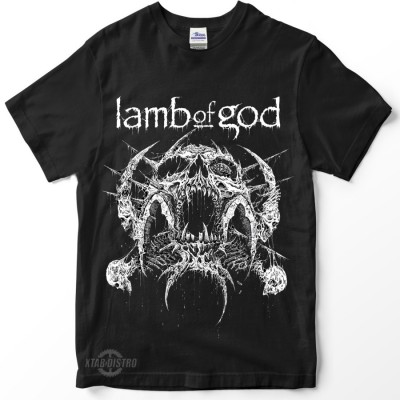 Kaos LAMB OF GOD Skull vol2 Premium tshirt kaos band metal core