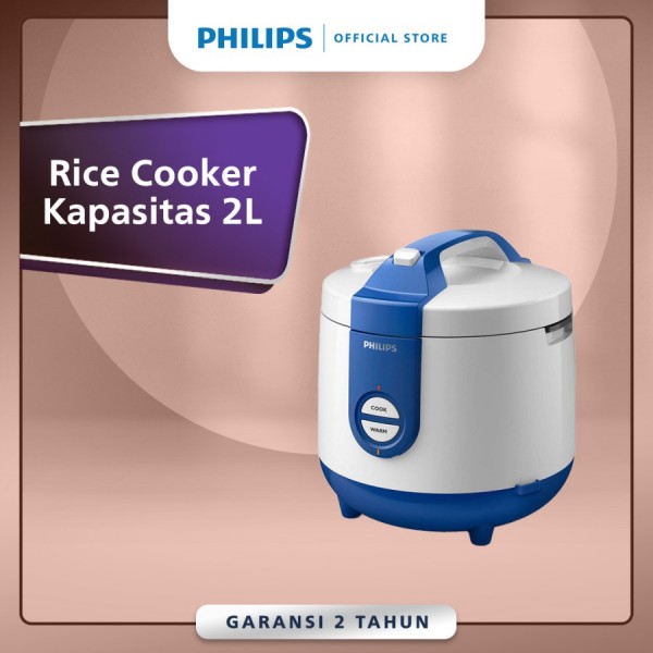 Philips Rice Cooker 2L - Biru - HD3119/31 - 400 Watt
