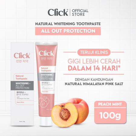 Click Natural Toothpaste Whitening + All Out Protection