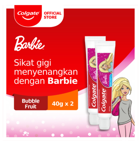 Colgate Kids Pasta Gigi Anak Barbie 40gr - Isi 2