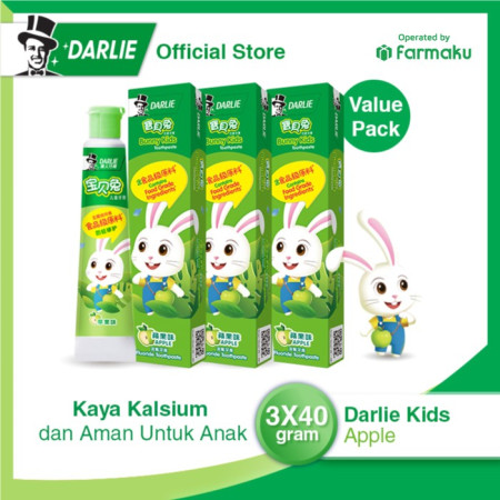 DARLIE Pasta Gigi Bunny Kids Apple 40g x3