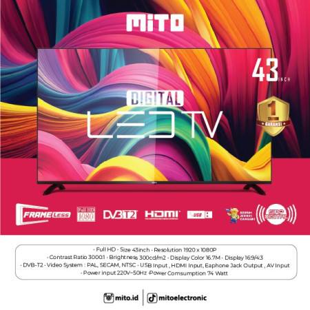 MITO Digital LED TV 4355 Full HD 43 Inch
