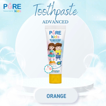 Pure Kids Toothpaste 50 gr Pasta Gigi Anak - Advanced Orange