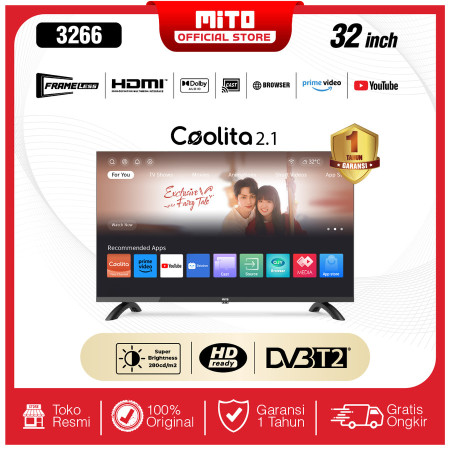 MITO Smart LED TV 3266 32 Inch - OS Coolita 2.1 - HD Ready