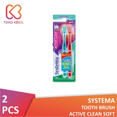 Systema Sikat Gigi Active Clean Soft Isi 2