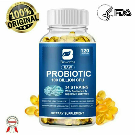 Beworth probiotic 100 Billion CFU 34 ( isi 120 )
