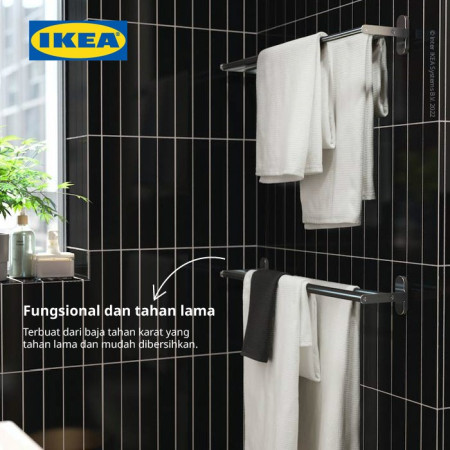 IKEA BROGRUND Gantungan Handuk Stainless Steel 67cm