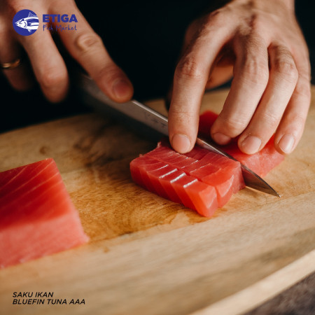Saku Ikan Bluefin Tuna AAA - Premium Sashimi Grade Fresh Frozen Fillet - 1 kg