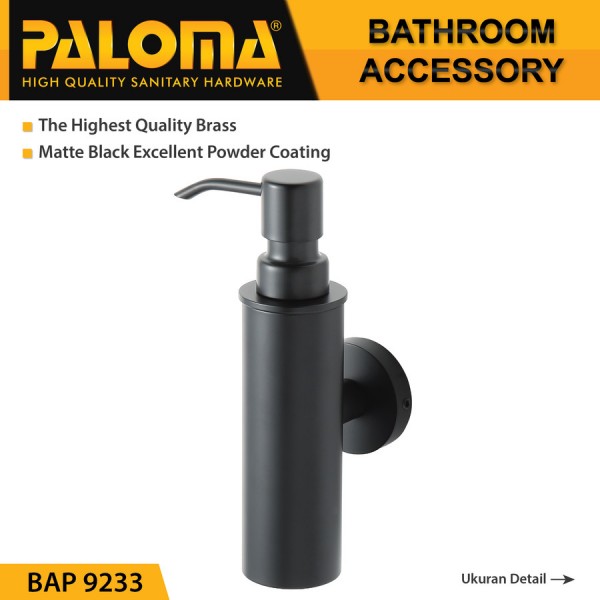 PALOMA BAP 9233 Dispenser Sabun Shampoo Cair Tempat Botol Pump Dinding
