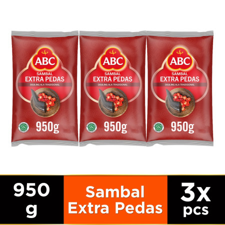ABC Saus Sambal Extra Pedas 950 g Multi Pack 3 pcs