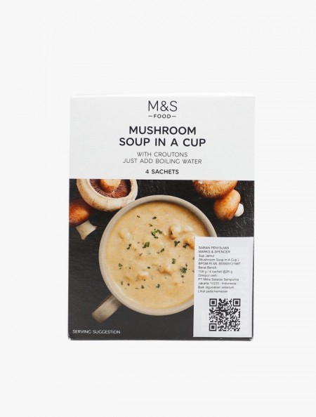 M&S FOOD - Sup Instant - Mushroom Soup in A Cup