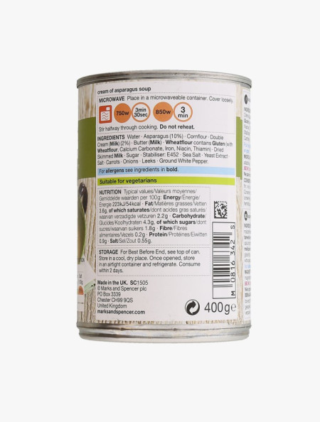 Makanan Instan Kaleng - Cream of Asparagus Soup - 400 gram