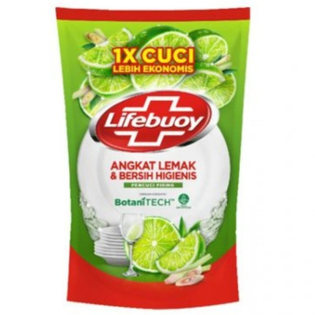Lifebuoy Botanitech Sabun Pencuci / Cuci Piring Refill Pouch 680ML