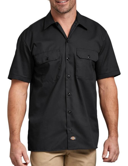 Dickies 1574 Short Sleeve Work Shirt Original - Hitam