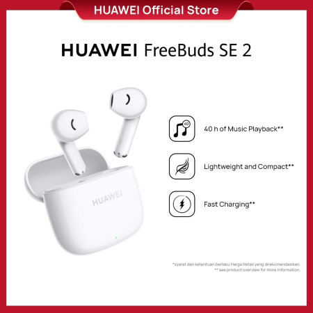 HUAWEI FreeBuds SE 2 Wireless Earphone TWS | 40h Battery | Punchy Bass - White