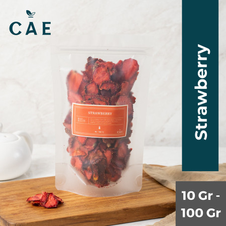 Strawberry Dried Buah Stroberi Kering Merah Fruit Premium 10-100 Gram - 10 Gram